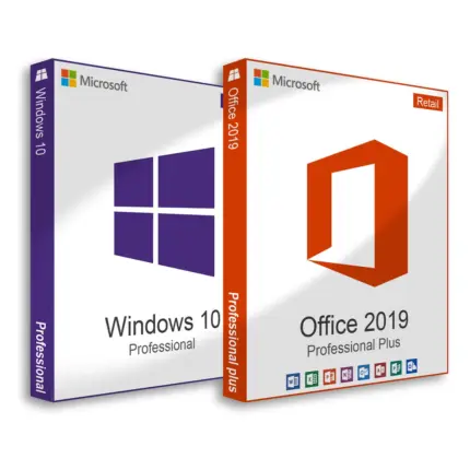 Pachet licente Microsoft Windows 10 Professional + Microsoft Office 2019 Professional Plus