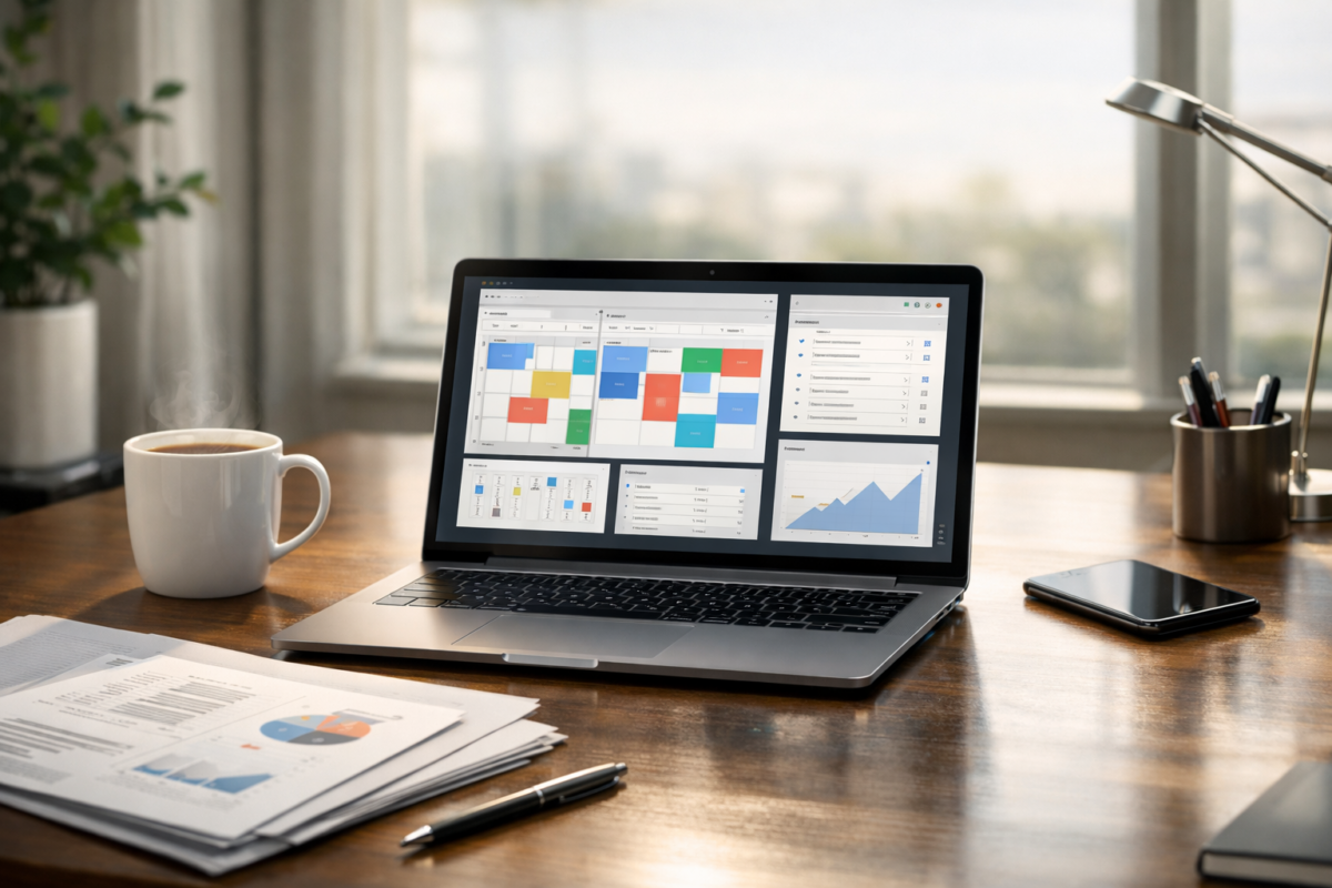 Laptop și documente: Licente Microsoft Office pentru birou
