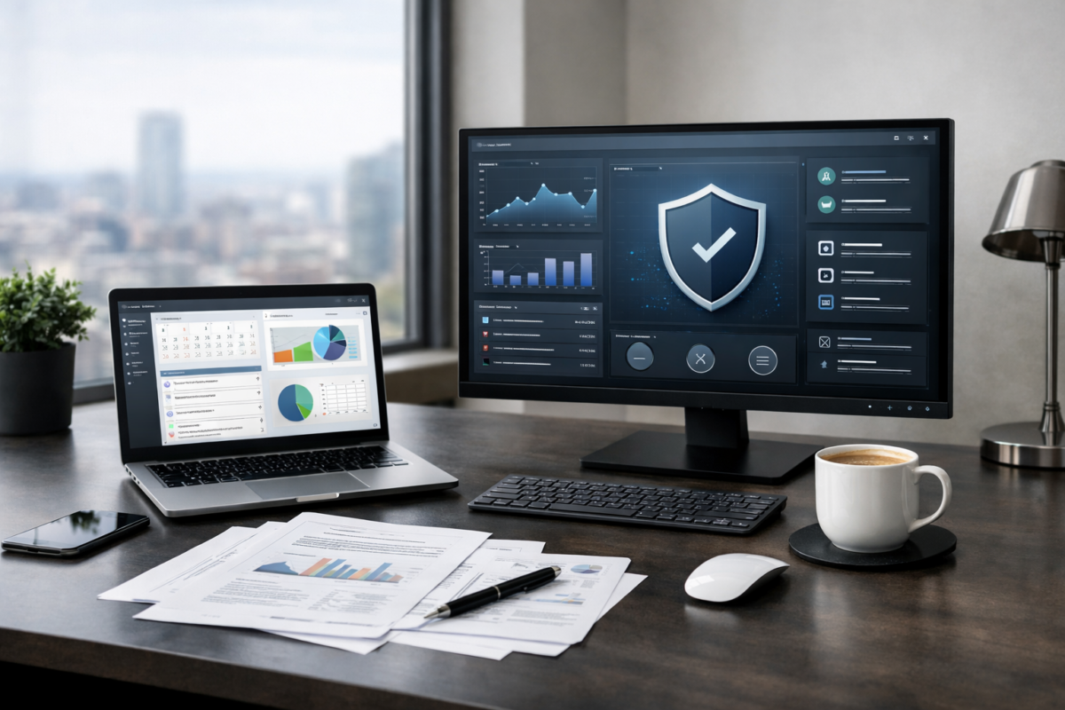 Workstation cu pachet licente pentru Windows 10, Office 2021 și Bitdefender